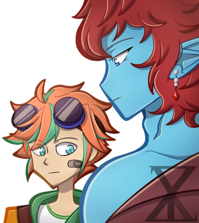 Cartoon Bust Cell Shading